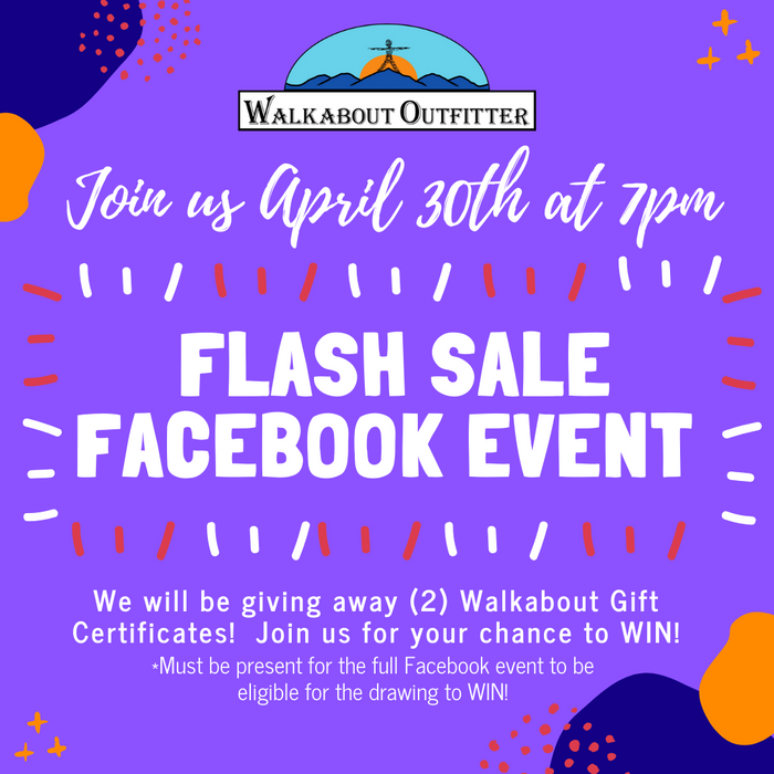 Facebook LIVE Flash Sale Event - April 30th @ 7pm