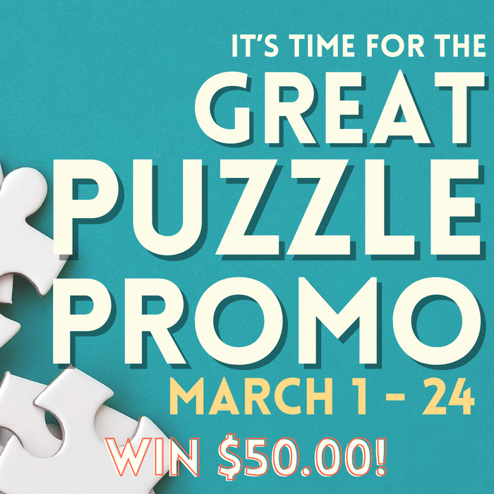 Puzzle Promotion Win $50 gift certificate
