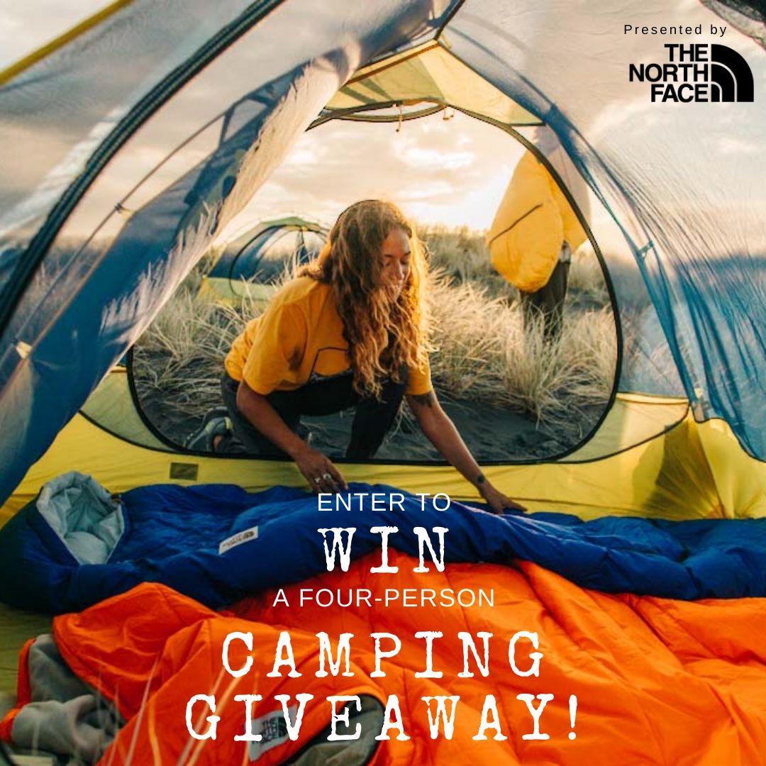 WIN a 4-person family camping giveaway!