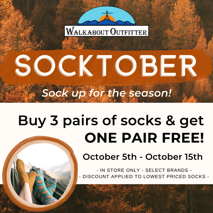 Socktober Promotion: Get a free pair of socks!
