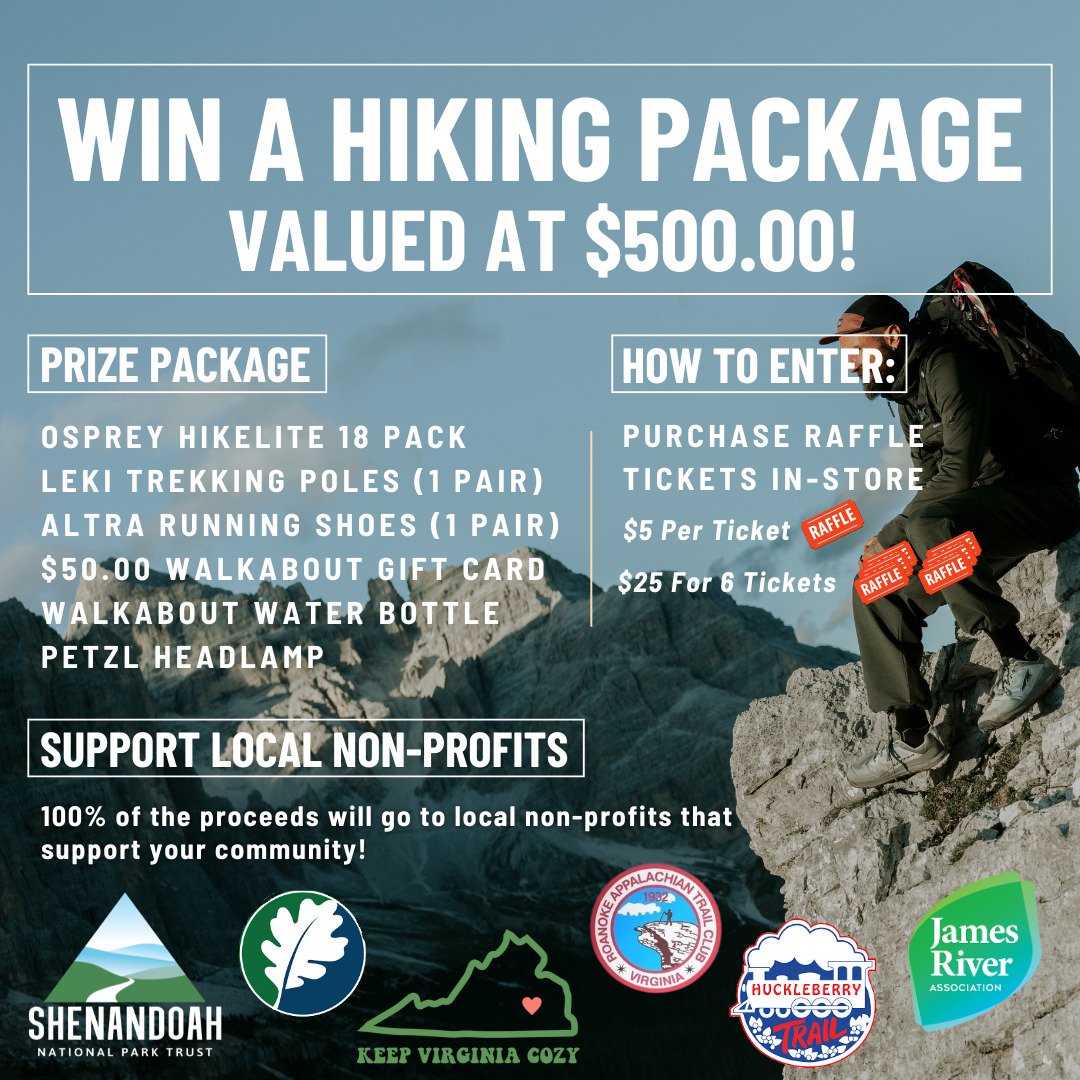 Day-Hike Prize Package valued at $500.00 each