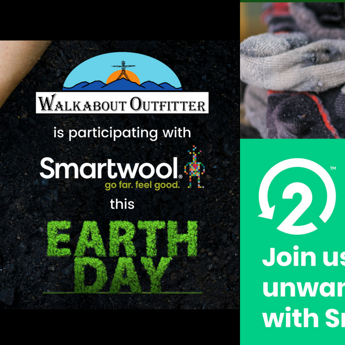 Walkabout wants your old (clean) socks for Earth Day! - April 22 through May 2