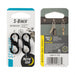 Nite Ize S-biner Microlock Stainless Steel - 2 Pack Black
