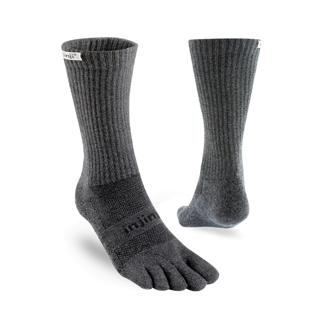 Injinji Trail Midweight Crew Granite