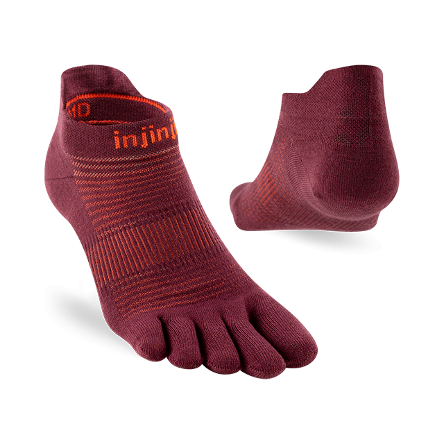 Injinji Run Lightweight No-show Mahogany