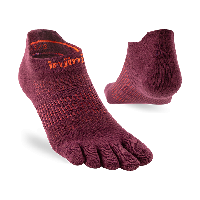 Injinji Run Lightweight No-show Mahogany