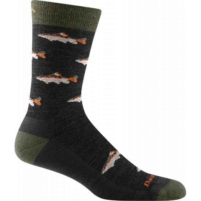 Darn Tough Spey Fly Crew Lightweight With Cushion Charcoal
