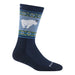 Darn Tough Vanna Grizzle Boot Midweight With Cushion Goat Blue
