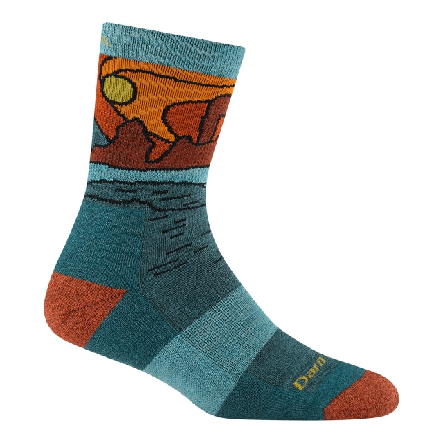 Darn Tough Celeste Micro Crew Midweight With Cushion Teal