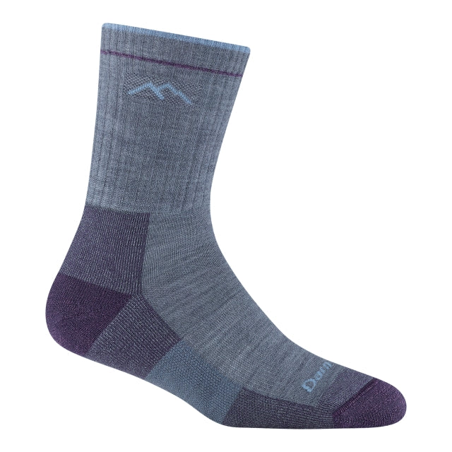 Darn Tough Hiker Micro Crew Midweight With Cushion Hiking Socks Darn Tough Light Denim