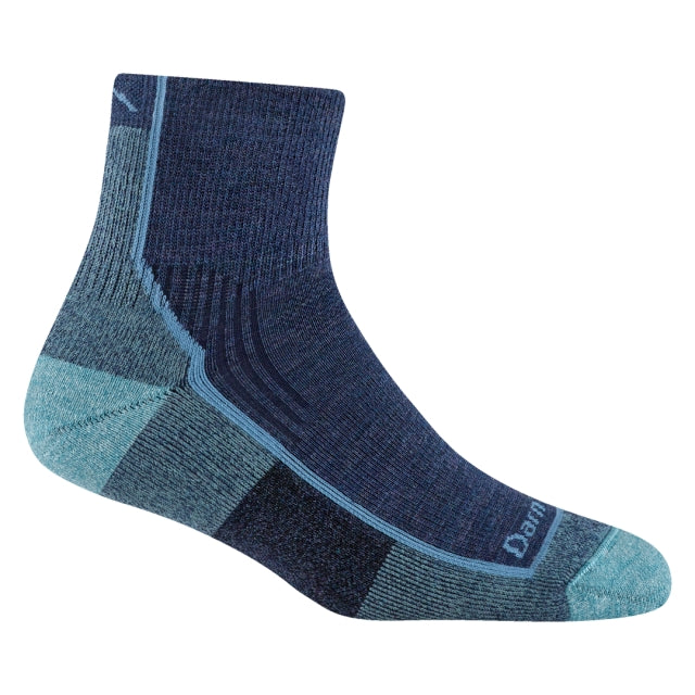 Darn Tough Hiker Quarter Midweight Cushion Hiking Socks Darn Tough Blue Jay