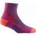 Darn Tough Hiker Quarter Midweight Cushion Hiking Socks Berry