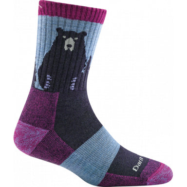 Marmot Bear Town Micro Crew Lightweight With Cushion Hiking Socks Darn Tough Purple