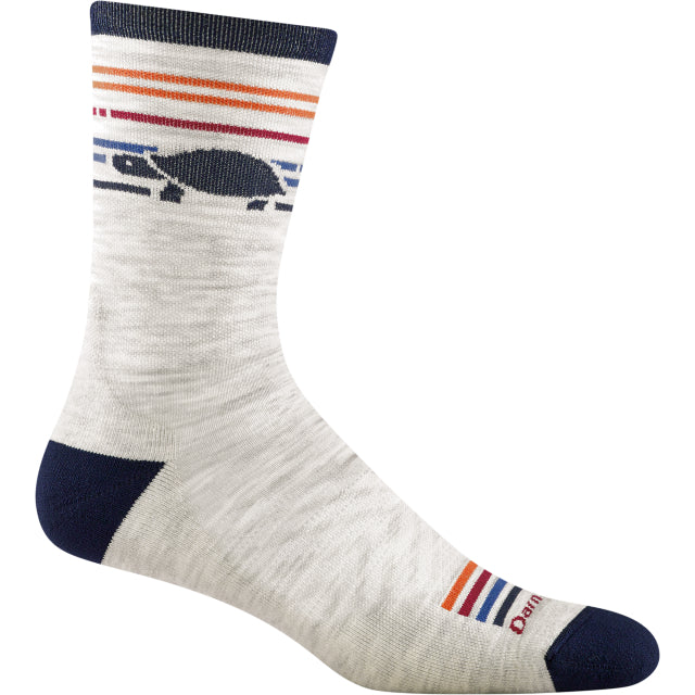 Darn Tough Mens Pacer Micro Crew Ultra-Lightweight with Cushion Ash