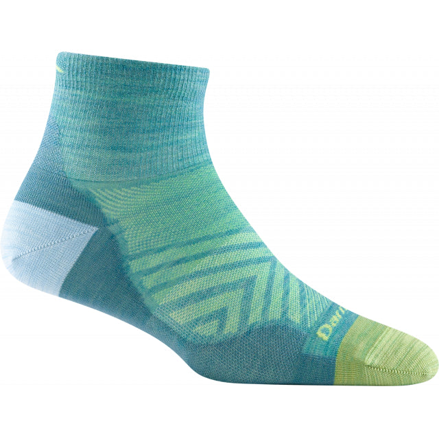 Darn Tough Run 1/4 Ultra-lightweight Aqua