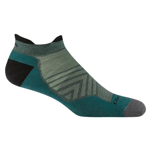 Darn Tough Run No Show Tab Ultra Lightweight Cushion Running Socks Teal