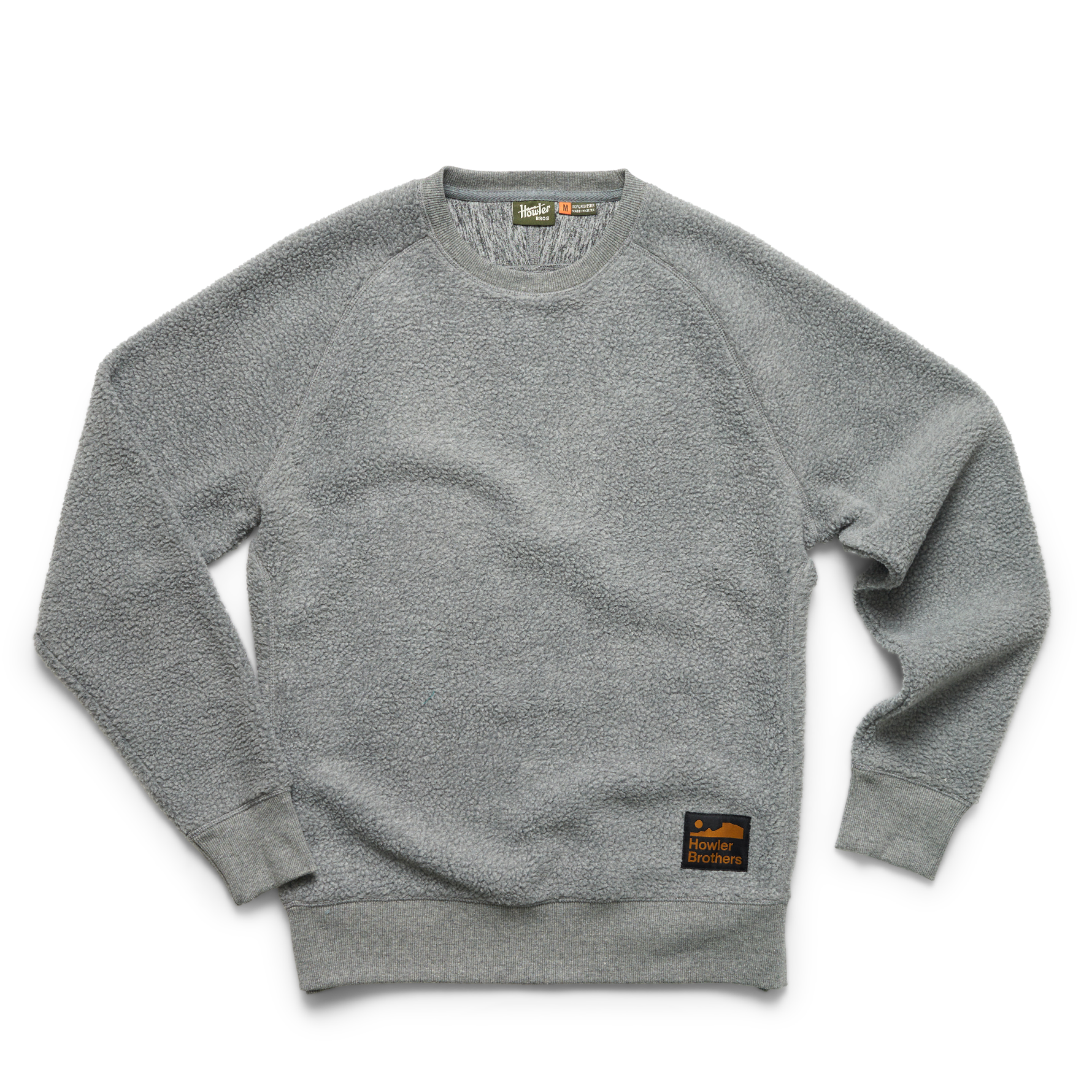 Howler Brothers Eleos Fleece Crewneck Grids / Antique Black