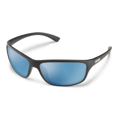 Suncloud Optics Sentry Matte Black + Polarized Blue Mirror