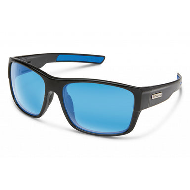 Suncloud Optics Range Black + Polarized Blue Mirror