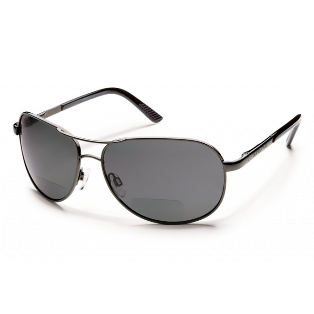 Suncloud Optics Aviator Gunmetal - Polarized Gray Reader 1.5