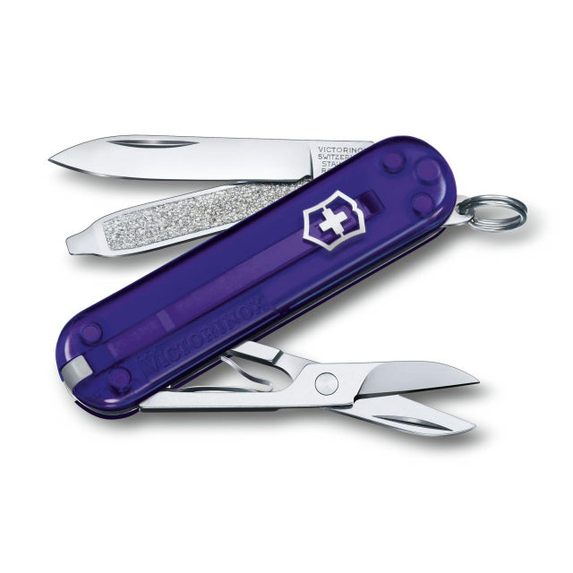 Victorinox Swiss Army Classic Sd Transparent Persian Indigo Purple
