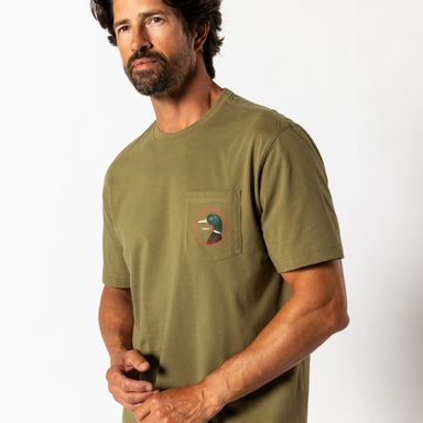 Duck Head Logo Short Sleeve T-shirt Moss Green