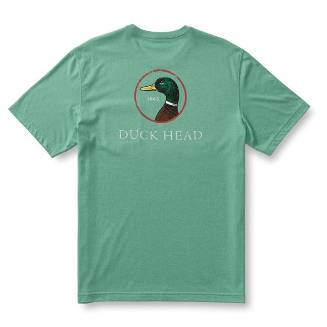 Duck Head Logo Short Sleeve T-shirt Aspen Green Heather