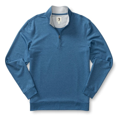Duck Head Dunmore Performance 1/4 Zip Pullover Blue Horizon Heather