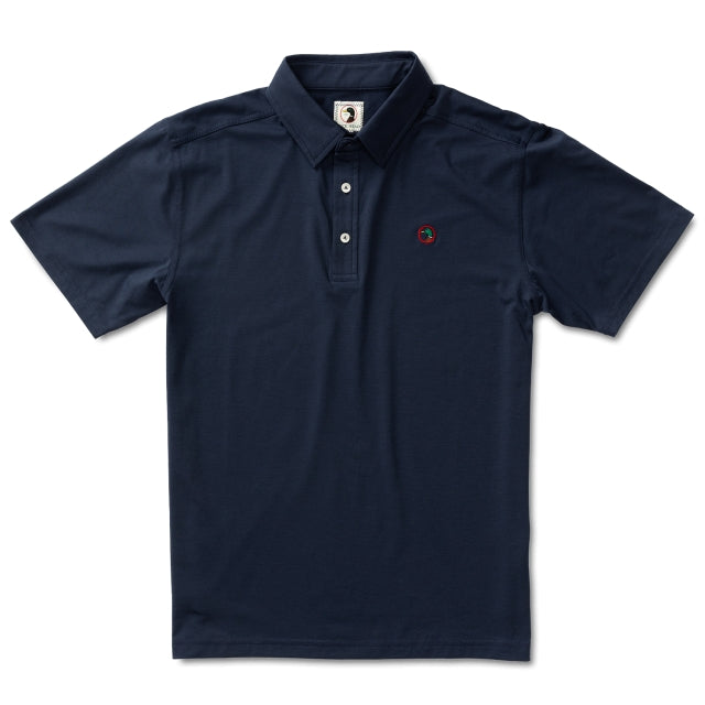 Duck Head Hayes Performance Logo Polo White