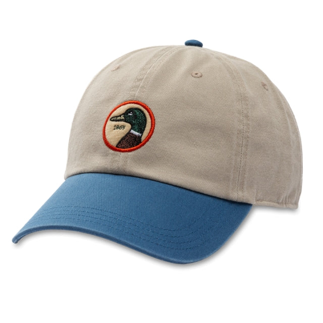 Duck Head Circle Patch Twill Hat River Blue