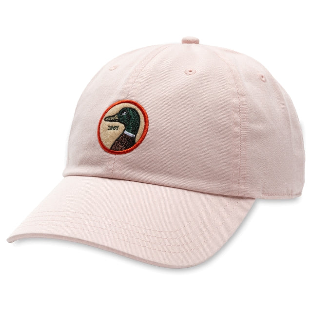 Duck Head Circle Patch Twill Hat Washed Pink