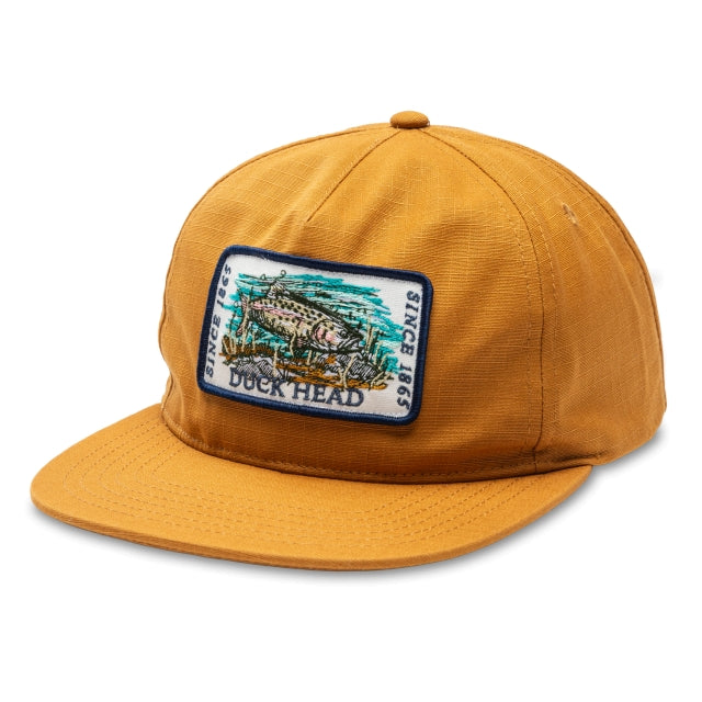 Duck Head Ripstop Unstructured 5-panel Hat - Deep Olive Harvest Spice
