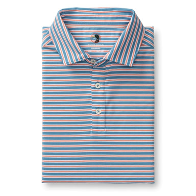 Duck Head Summerford Performance Jersey Polo Sunwashed Blue