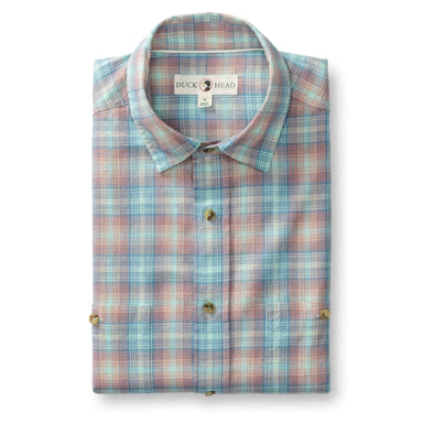 Duck Head Cotton Slub Sport Shirt Rosewood