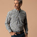 Duck Head Performance Poplin Sport Shirt Aldridge Plaid - Dark Olive