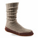 Acorn Slipper Sock Light Grey Ragg Wool