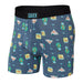 Saxx Ultra Super Soft Boxer Brief Fly Nautical Nightcap- Blue