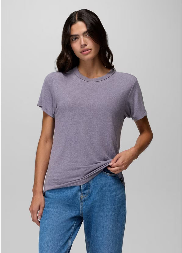 Prana Womens Cozy Up SS Crew taro