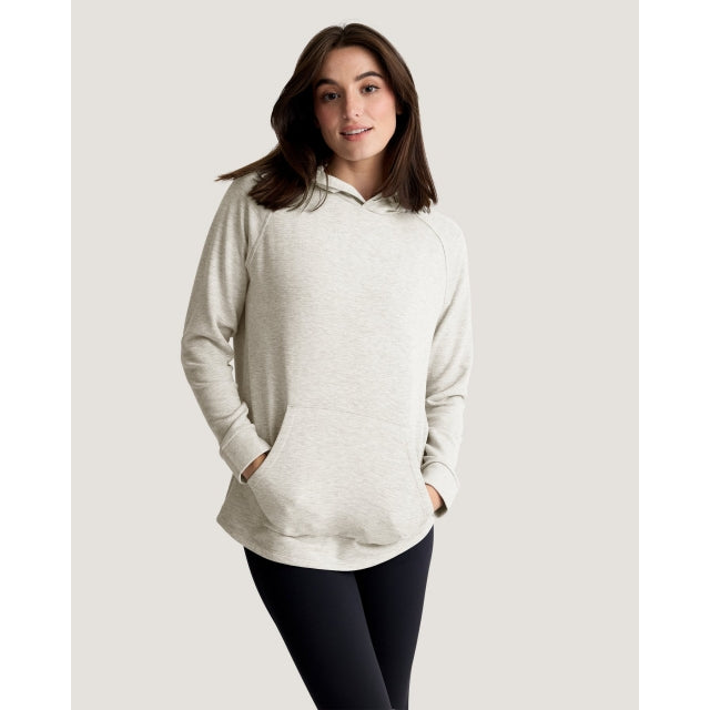 Free Fly Apparel Bamboo Lightweight Fleece Hoodie Off White Heather