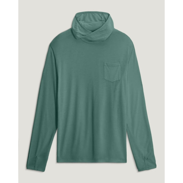 Free Fly Apparel Bamboo Lightweight Hoodie Sea Pine