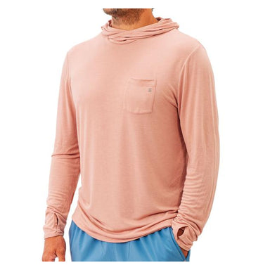 Free Fly Apparel Bamboo Lightweight Hoodie Orange Dusk