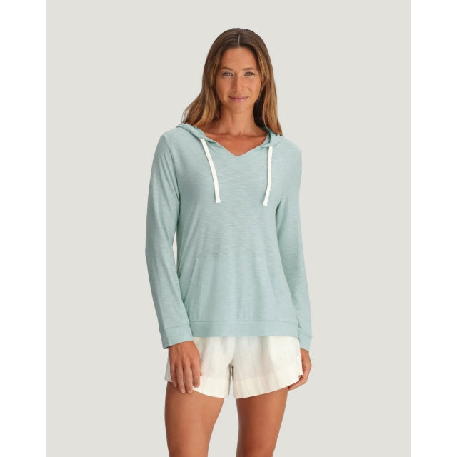 Free Fly Apparel Bamboo Slub Hoodie Tropic Sea