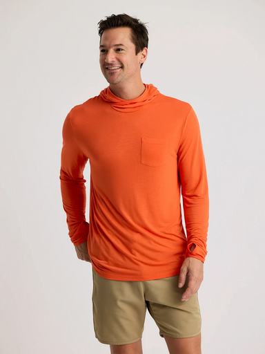 Free Fly Apparel Mens Bamboo Lightweight Hoodie Tigerlily
