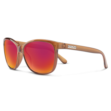 Suncloud Optics Sashay Crystal Amber | Polar Red Mirror