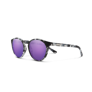 Suncloud Optics Metric Matte Ice Tortoise | Polarized Purple Mirror