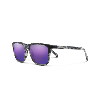 Suncloud Optics Boundary Matte Ice Tortoise | Polarized Purple Mirror