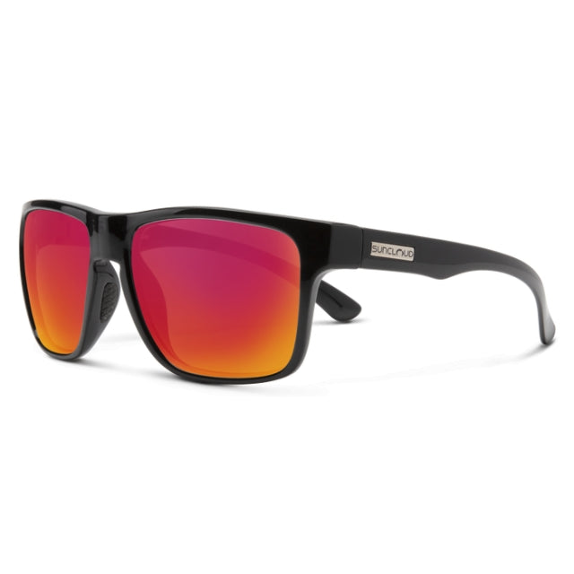 Suncloud Optics Rambler Matte Black - Polarized Red Mirror