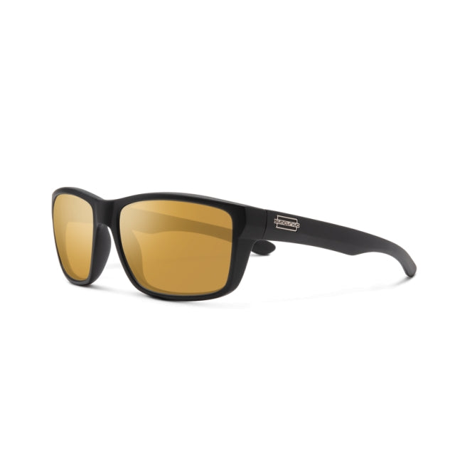 Suncloud Optics Mayor Matte Black | Polarized Sienna Mirror