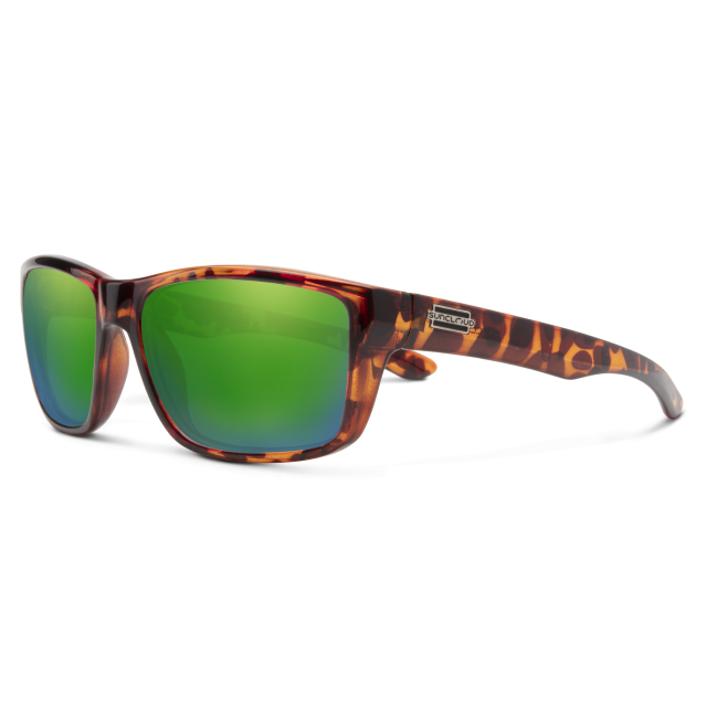 Suncloud Optics Mayor Tortoise + Polarized Green Mirror