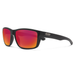 Suncloud Optics Mayor Matte Black + Polarized Red Mirror